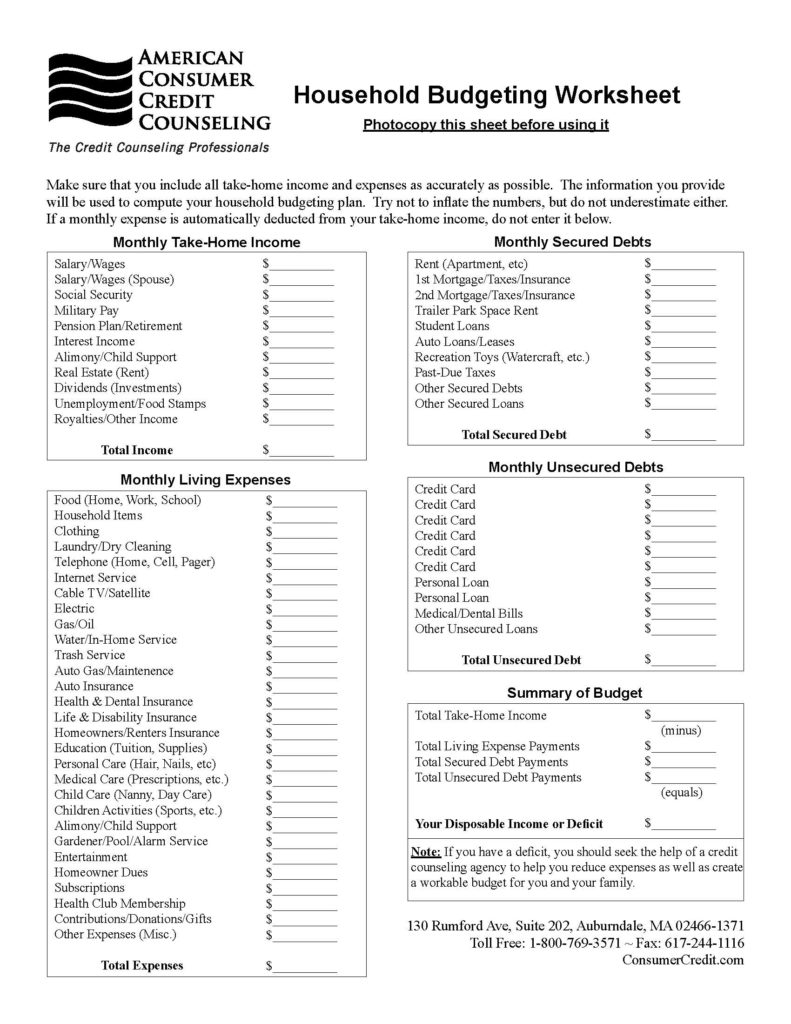Tuesday Tip: Audit Your Budget - Consumer Credit With Upfront Magazine Worksheet Answers