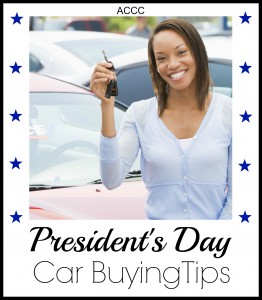 presidents day car buying tips