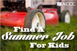 ACCC believes a summer job for kids is within reach! 