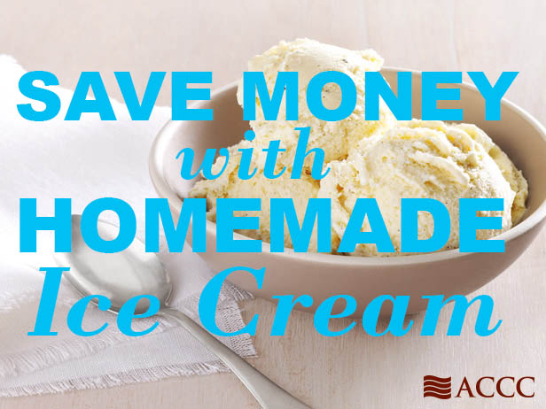 Save money with homemade ice cream recipe