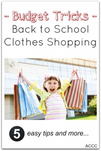 avoid credit card debt with back to school clothes shopping tips