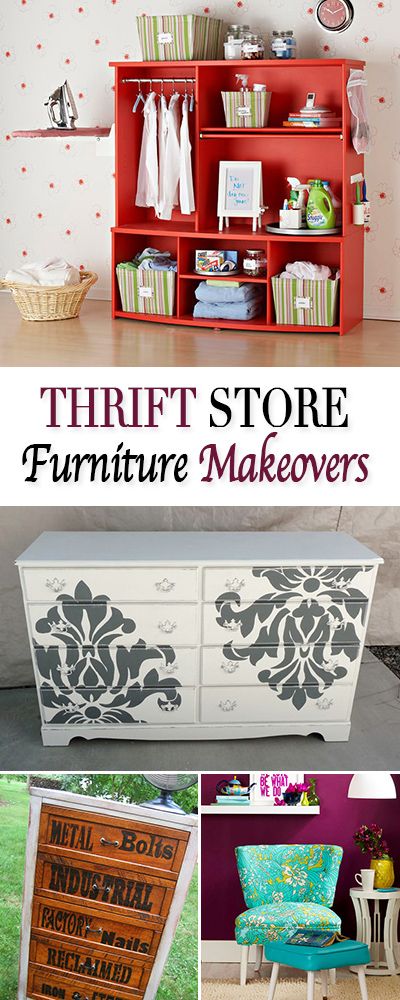 DIY thrift store furniture makeovers