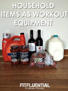 Household items as workout equipment