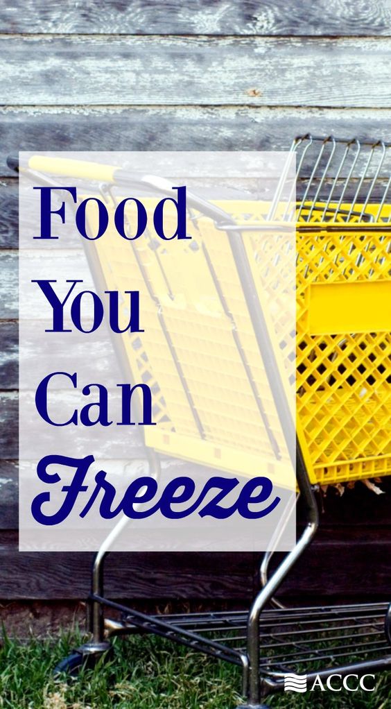 foods you can freeze accc