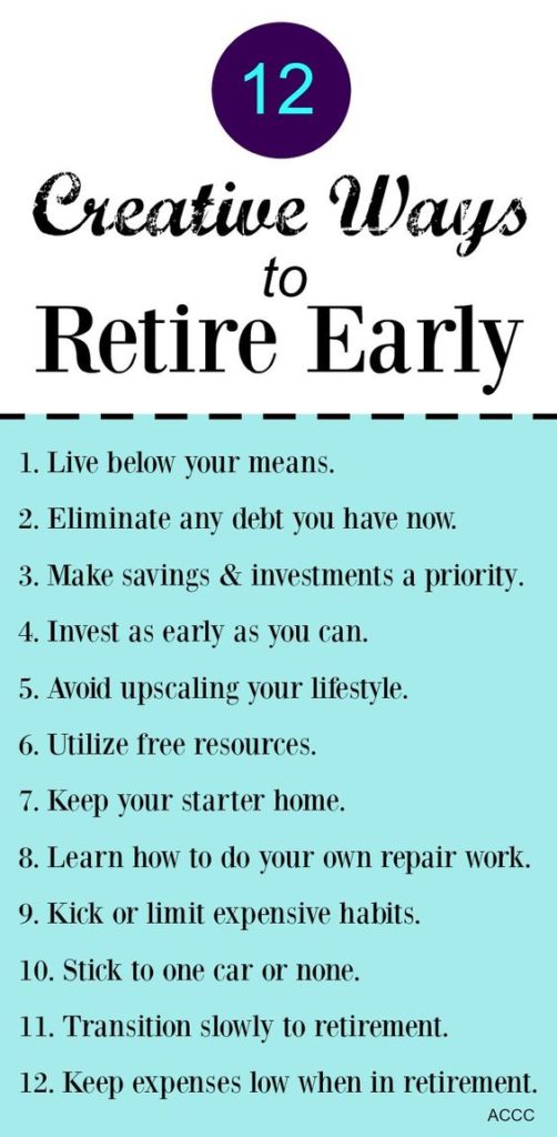 12 ways to retire early