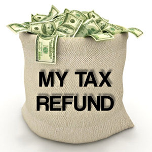 Tax Refund Money Sack