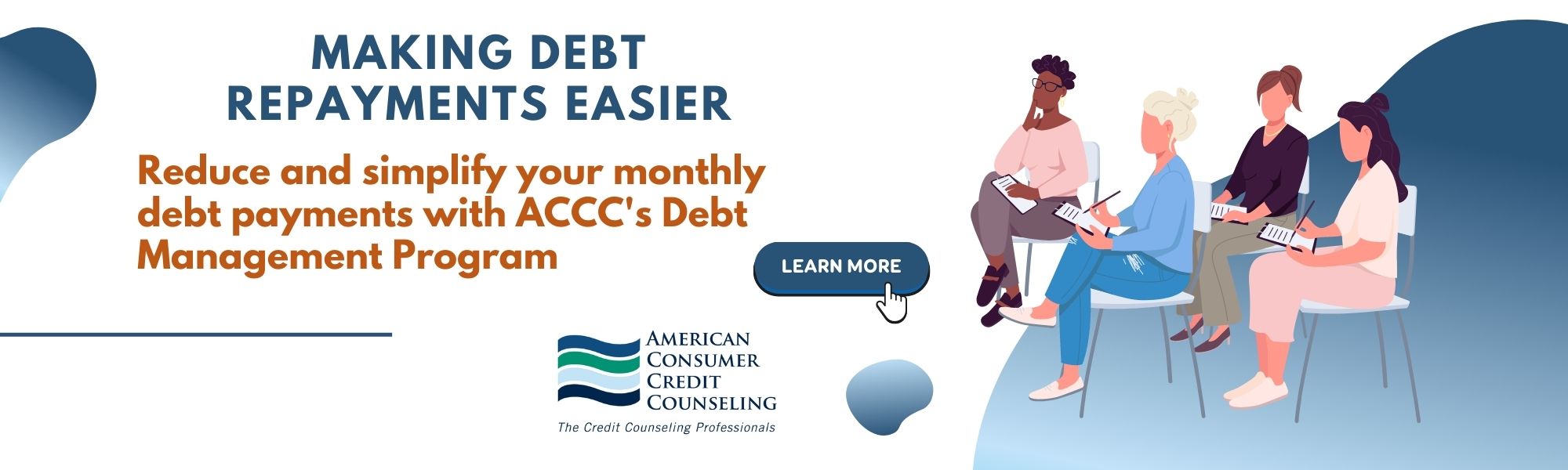 ACCC Debt Management programs help reduce and simplify your monthly debt payments